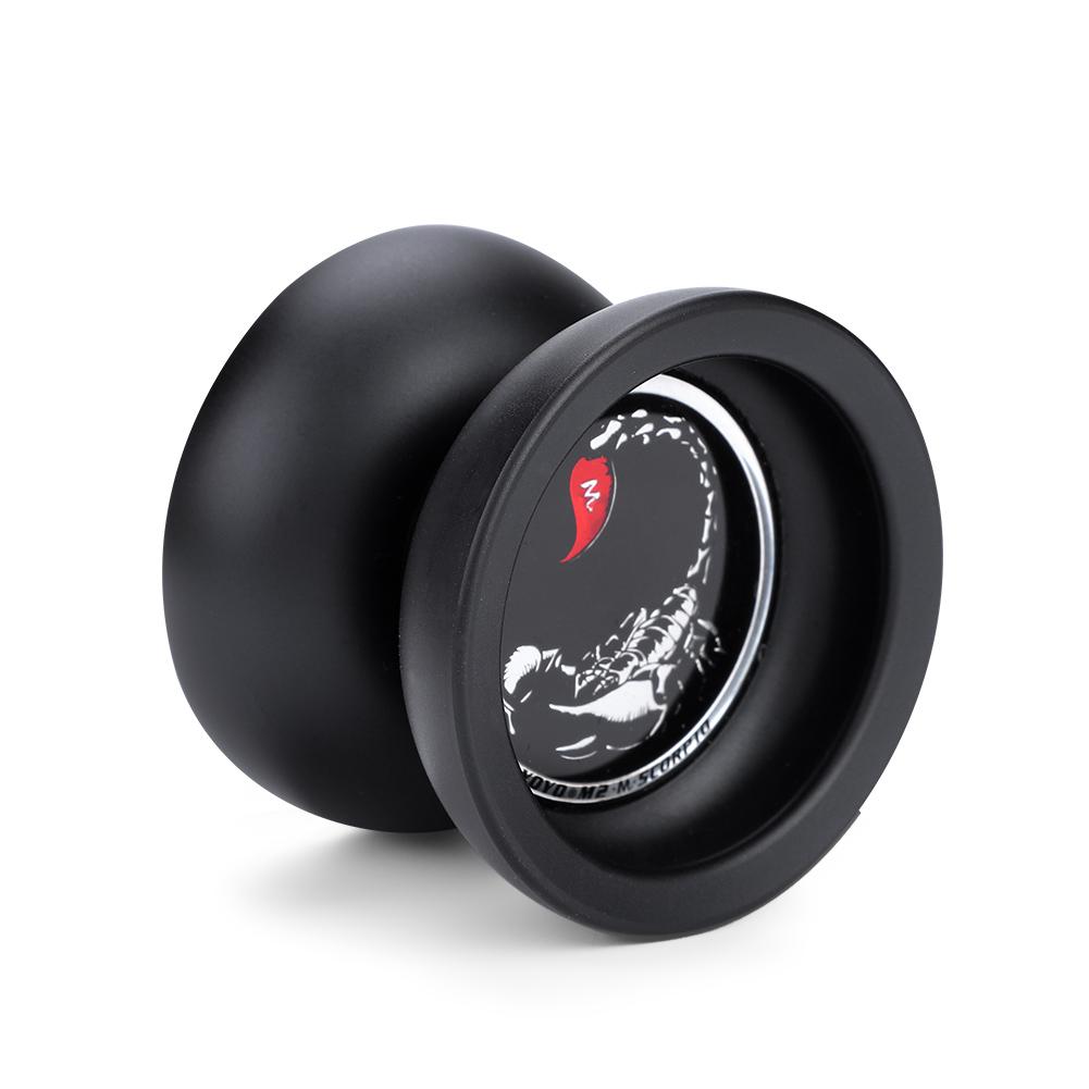 OTVIAP Kids Child Black Yoyo Aluminium Alloy Classic Toy Trick Gift
