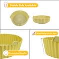 thumbnail image 3 of Doublure de Friteuse à Air Chaud 14,5cm/5,7 Pouces Réutilisable en Silicone Pot de Friteuse à Air Rond Doublure en Silicone de Remplacement pour Doublures en Papier Parchemin, 3 of 7