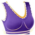 thumbnail image 5 of Women's Sports Bras Convertible Bra Feature V-Neck Sport Bra Style W-454 Purple XXL, 5 of 5
