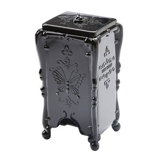 European Style Cotton Pads Holder Makeup Storage Box with Lid for Storing & Using Cotton Pads
