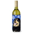 thumbnail image 1 of Mastín Tibetano Invierno Copos De Nieve Vacaciones Botella De Vino Aislador De Bebidas Aislador De Bebidas Hugger, 1 of 1