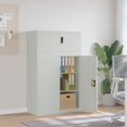 thumbnail image 1 of vidaXL File Cabinet Light Grey 90x40x145 cm Steel, 1 of 5