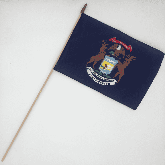 Michigan Flag 12" X 18" (12PK)