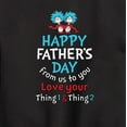 thumbnail image 3 of Cat in the Hat - Happy Fathers Day Thing 1 Thing 2 - Toddler And Youth Crewneck Fleece Sweatshirt, 3 of 5