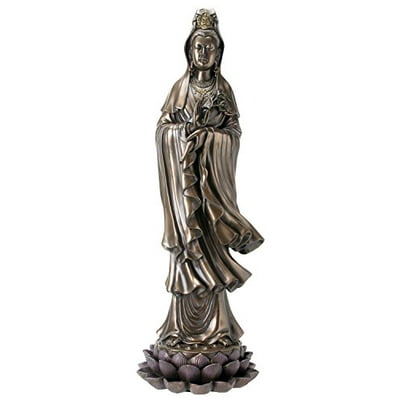 Kuan Yin on Lotus Statue - y8432 Kuan Yin on Lotus Statue - y8432