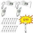 thumbnail image 1 of Miangastore 20 Pcs Clips Double Face Clips d'Étiquettes Clips de Prix Clips de Marchandise Clips de Signalisation pour Exposition, 1 of 9