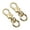Gold, variant on 2pcs Morden Metal flower-shaped Swivel Buckles Key Ring Clip Lobster Clasps Trigger Snap Hook Pet Chain Connection Buckle DIY crafts(Gold)