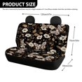 thumbnail image 4 of Psesaysky Vintage Moth Floral Car Back Seat Covers, Set of 2 Pieces Stretch Durable Seat Covers for Pet Owners and Automotive Interior Protection, 4 of 7