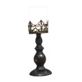 thumbnail image 2 of Candle Holder Metal Candlestick Holiday Candlelight Dinner Table Centerpiece Pillar Candle Holder for Anniversary Hotel Decor Black Small, 2 of 7