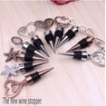 thumbnail image 6 of Wine Stopper - Double Heart Wine Bottle Stoppers Bridal Shower Anniversary Party Decor, Reusable Wine Stoppers Leak Proof Wine Corks Bottle Cover for Keeping Standard Bottles Wine Champagne Fresh, 6 of 6