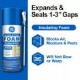 thumbnail image 3 of (2 pack) GE Window & Door Insulating Foam, Pack of 1, Yellow 12 oz Can, 3 of 14