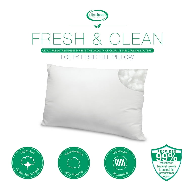 Pillows: BioPEDIC UltraFresh Anti bacterial 4 Pack Bed Pillows