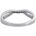 thumbnail image 4 of 14K White Gold Round Diamond Contour Enhancer Ring Ladies Wedding Band 0.25 Ct., 4 of 5