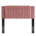 thumbnail image 4 of Headboard, Rivet Nailhead, Tufted, Twin Size, Pink, Velvet, Mid Century Bedroom, Modern Contemporary Boutique HB35235, 4 of 9