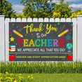 thumbnail image 6 of Colorful Design Banner Teacher Appreciation Polyester Material Event Decorations for School Celebration Gratitude Event Indoor Decoration, 6 of 8