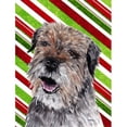thumbnail image 1 of Carolines Treasures SC9613GF Border Terrier Candy Cane Christmas Flag Garden Size, 1 of 3