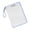 Blue, variant on Clear PVC File Case Water Resistant File Organiser With Handle Letter Size Document Folder For Business School Document