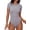 03_Gray, variant on Bodysuits for Women, Women's Short Sleeve Bodysuit Stretchy Comfy T-shirt Round Neck Basic Body Suit Tops Casual Outfits 2026 Black XL