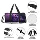 thumbnail image 4 of Fotbe Purple Hippo In Water Bolsa Deportiva de Lona Plegable con Estampado, Bolsa de Gimnasio con Bolsillo Seco/Húmedo, Bolsa de Viaje Ultraligera de Gran Capacidad, 4 of 6