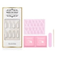 thumbnail image 1 of ibcccndc Press-on False Nail Kit Bright Color Waterdrop Shape Nail Art Tips Tools, 1 of 8