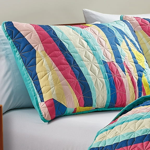 Evjk 3-Piece Decorative Lightweight Bedspread Set – Breathable, Microfiber with Chic Print, QUEEN