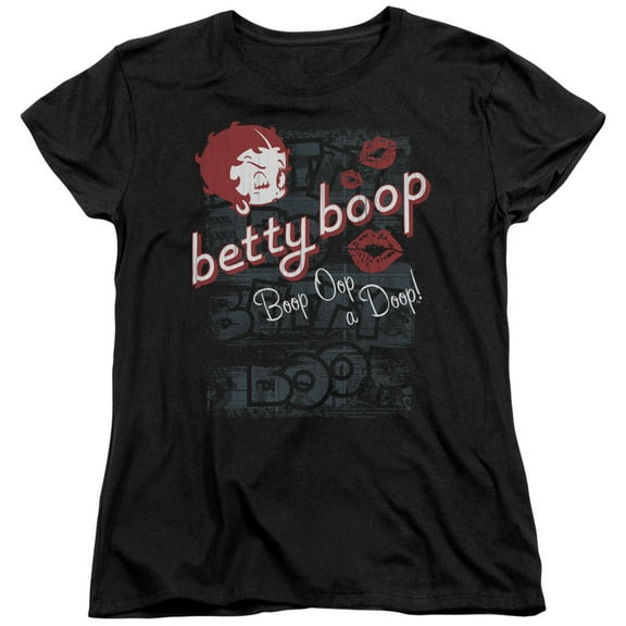 Betty Boop Boop Oop S/S Women's T-Shirt Black