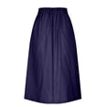 thumbnail image 6 of Xunlbb Long Skirts for Women, Women Fashion Summer Casual Comfy Button Solid Going Out A-Line Skirt Savings Clearance, Size M-2XL, 6 of 6