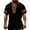 Black-1, variant on Henley Shirts for Men Summer Casual Retro Print Short Sleeve T Shirts for Man Renaissance Top Party Wear