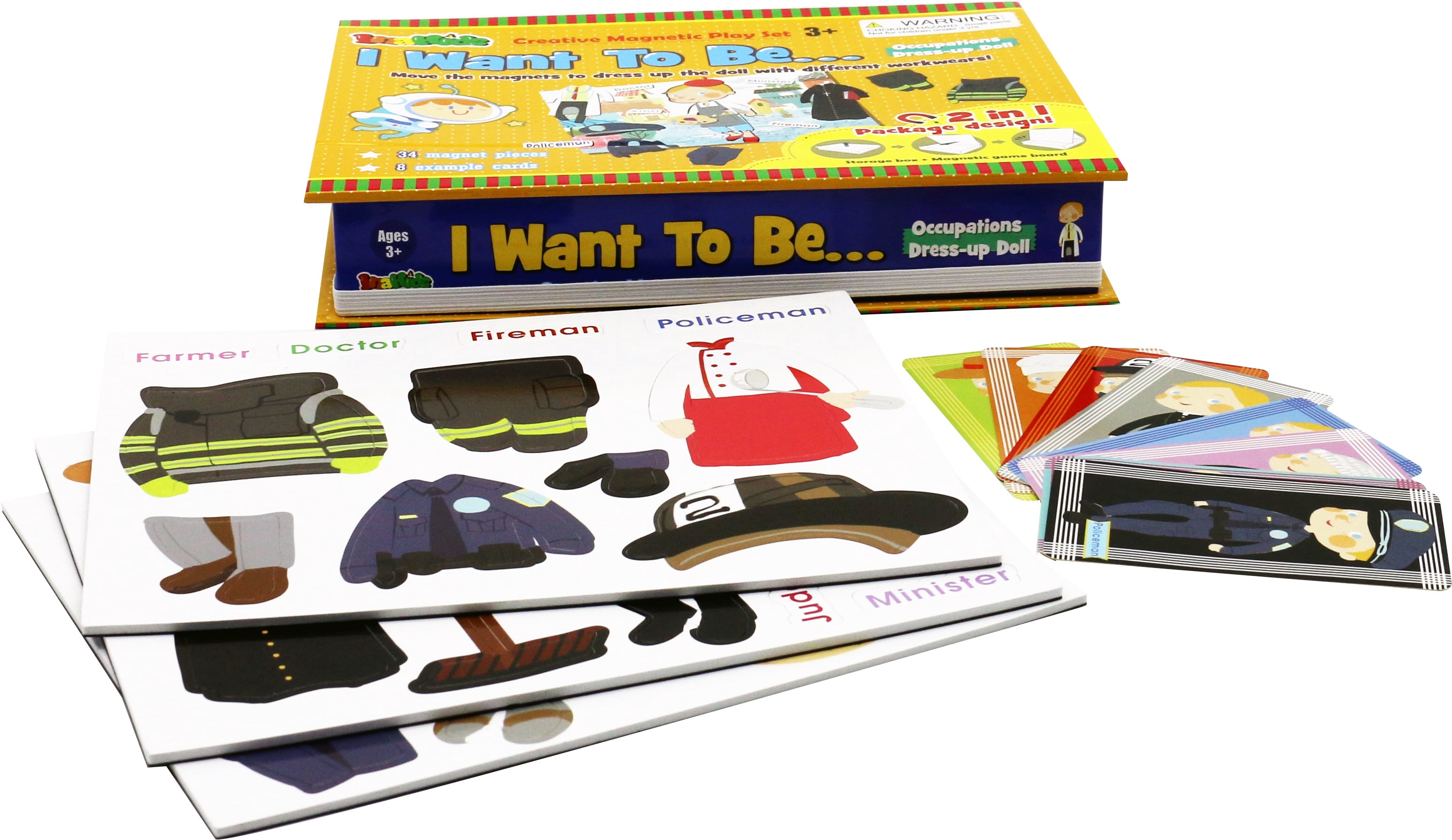 Zummy Educational Kids Creative Magnetic Play Set Patterns & Shapes Learning Toy - I Want to be