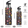 thumbnail image 2 of Yayeee 20oz Insulated Water Bottle Double Wall Stainless Steel with Flip Straw Lid, Moon Pattern, 2 of 7