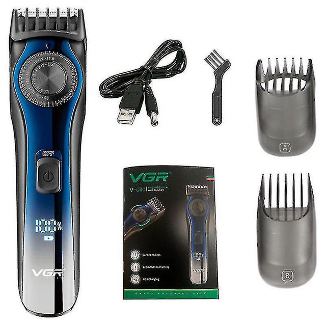 Recortador de barba ajustable con pantalla Lcd Digital profesional para hombres, cortador de pelo recargable, máquina cortadora de pelo eléctrica de 1-20mm Hy