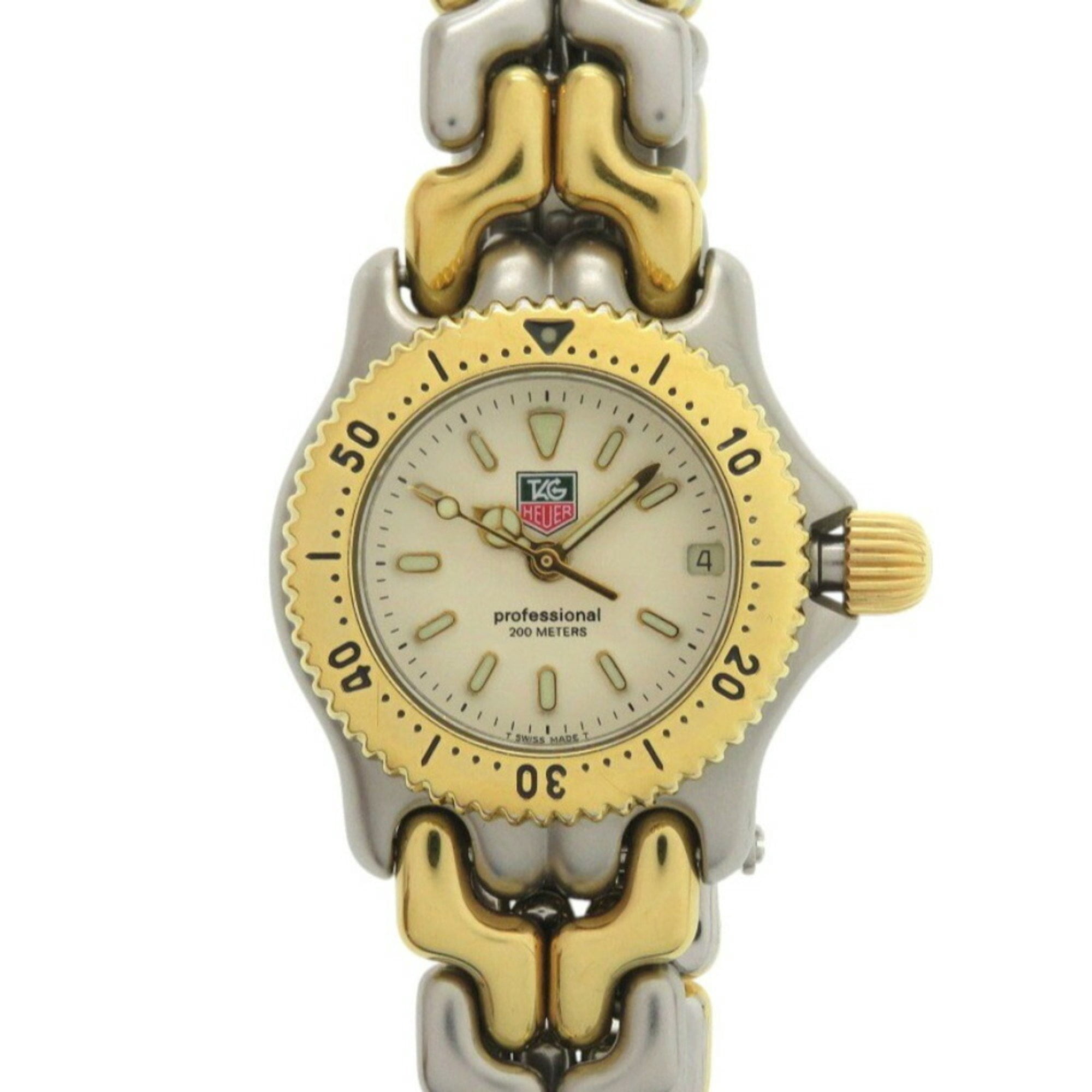 Pre-Owned TAG Heuer Cell Series S95.708 SS Ivory Quartz Watch