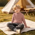 thumbnail image 3 of Mnyotv Unisex Kids Knitted Thermal Underwear Sweaters Casual Fall Clothes Long Sleeve Slim Fit Pullover Sweater Size 10-11 Years, 3 of 9