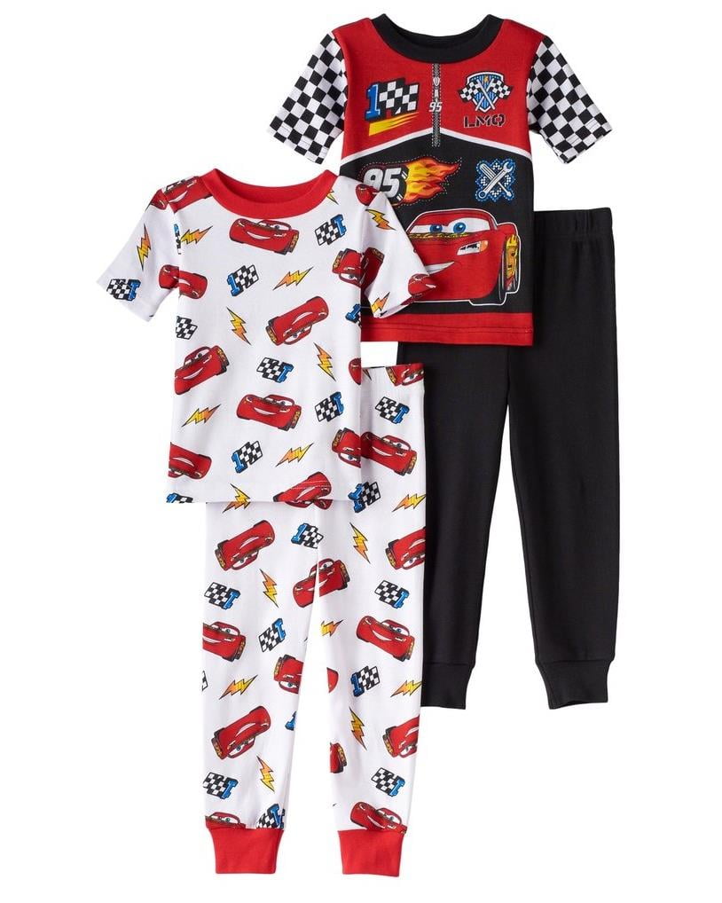 Disney Toddler Boys Cars 4Piece Pajama Set Walmart Canada