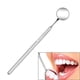 thumbnail image 1 of Espejo Dental boca de inspección de dientes espejo de acero inoxidable estomatoscopio herramienta de dentista 13*2,2 cm TUNC Sencillez, 1 of 5