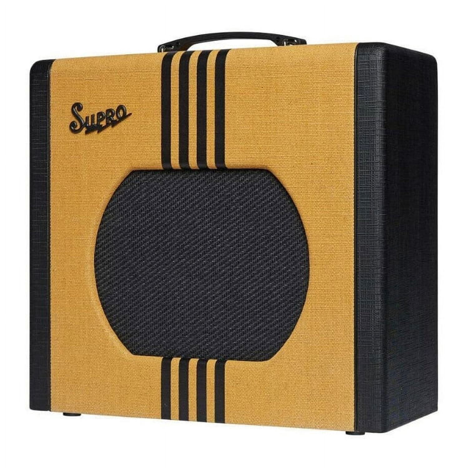 Supro 1822 Delta King 12 15W 1x12 Tube Guitar Amp Tweed and Black