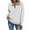 White, variant on cocolona Half Zip Sweatshirts for Women Fall Long Sleeve Shirts Fashion Solid Color Pullover Tops Dressy Casual Blouses