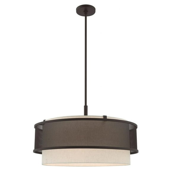 5 Light Pendant in Industrial Style 24 inches Wide By 21.75 inches High Bailey Street Home 218-Bel-2944670