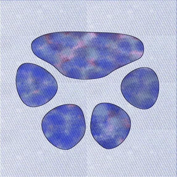 Ahgly Company Indoor Square Patterned Lavender Blue Area Rugs, 7' Square