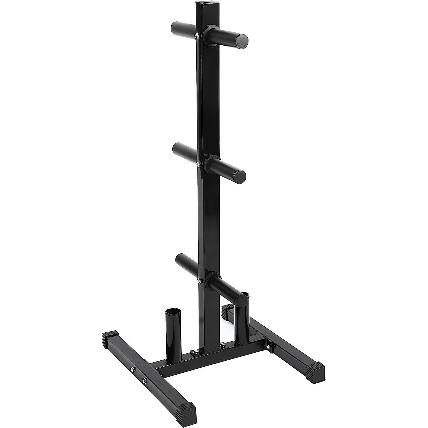 HYYYYH 2'' Olympic Weight Plate Rack Weight Bumper Plate Tree Stand