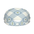 thumbnail image 2 of Wukai Daisy Plaid Blue Sports sweatband,Men & Women Sweatband Headband for Running, Cross Training, Racquetball, Working Out, 2 of 7