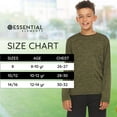 thumbnail image 7 of Essential Elements Boys Active Shirt - Quick-Dry Athletic Workout Training Stretch Crew Neck Long Sleeve Top 5 Pack, 7 of 7