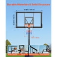 thumbnail image 4 of KFFKFF Portable Basketball Hoop with Adjustable Height Outdoor – 10 ft, 85 lbs, 4 of 9