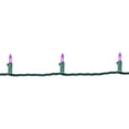 thumbnail image 4 of Set of 50 Purple LED Mini Christmas Lights 4" Spacing - Green Wire, 4 of 5
