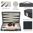thumbnail image 3 of Set de backgammon Vovotuzzi de 38 cm para adultos con funda de piel, 3 of 7