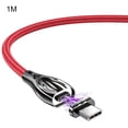 thumbnail image 1 of Cable de carga Essager Cable de carga rápida tipo c Cable de sincronización de datos trenzado de aleación de zinc 5A, rojo, 1 m Inevent EL5298-02, 1 of 7