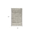 thumbnail image 4 of 3' X 5' Ivory And Grey Abstract Power Loom Distressed Non Skid Area Rug, 4 of 5