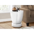 thumbnail image 3 of Monarch Accent Table, Drum, Side, End, Nightstand, Lamp, Living Room, Bedroom, White, 3 of 6