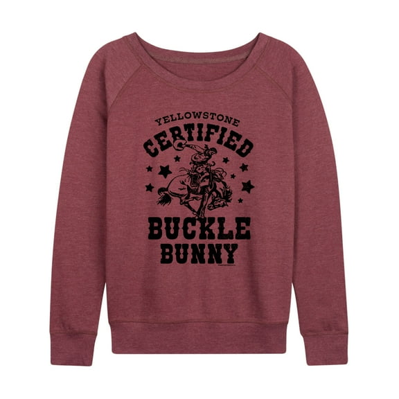 Yellowstone - Certified Buckle Bunny - Women's Lightweight French Terry Long Sleeve Shirt