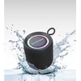 thumbnail image 3 of Brookstone AQUABEAT Waterproof LED Speaker, IPX6, Black, 3 of 5
